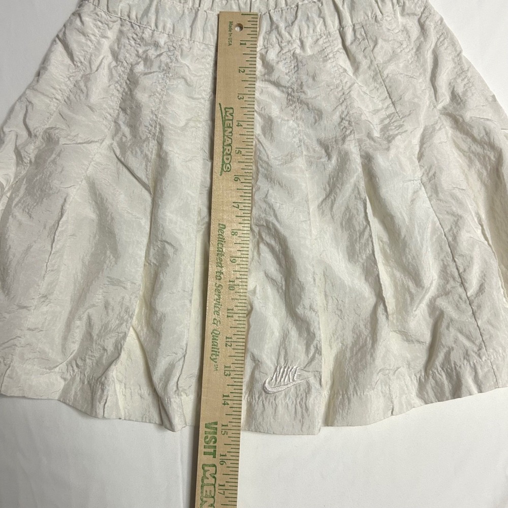 Vintage Nike Blokette Pleated Mini Skirt S M 8 Sporty Coquette White Tenniscore - Picture 7 of 8